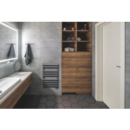 Towelrads 800mm x 500mm 1321BTU Anthracite Flat Designer Towel Radiator