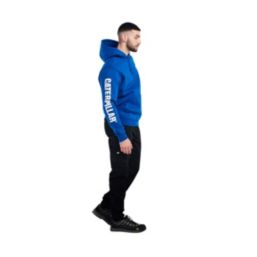 CAT Trademark Banner Hoodie Blue Medium 38" Chest