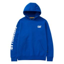 CAT Trademark Banner Hoodie Blue Medium 38" Chest
