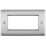British General Nexus Metal 4-Module Modular Faceplate Brushed Steel