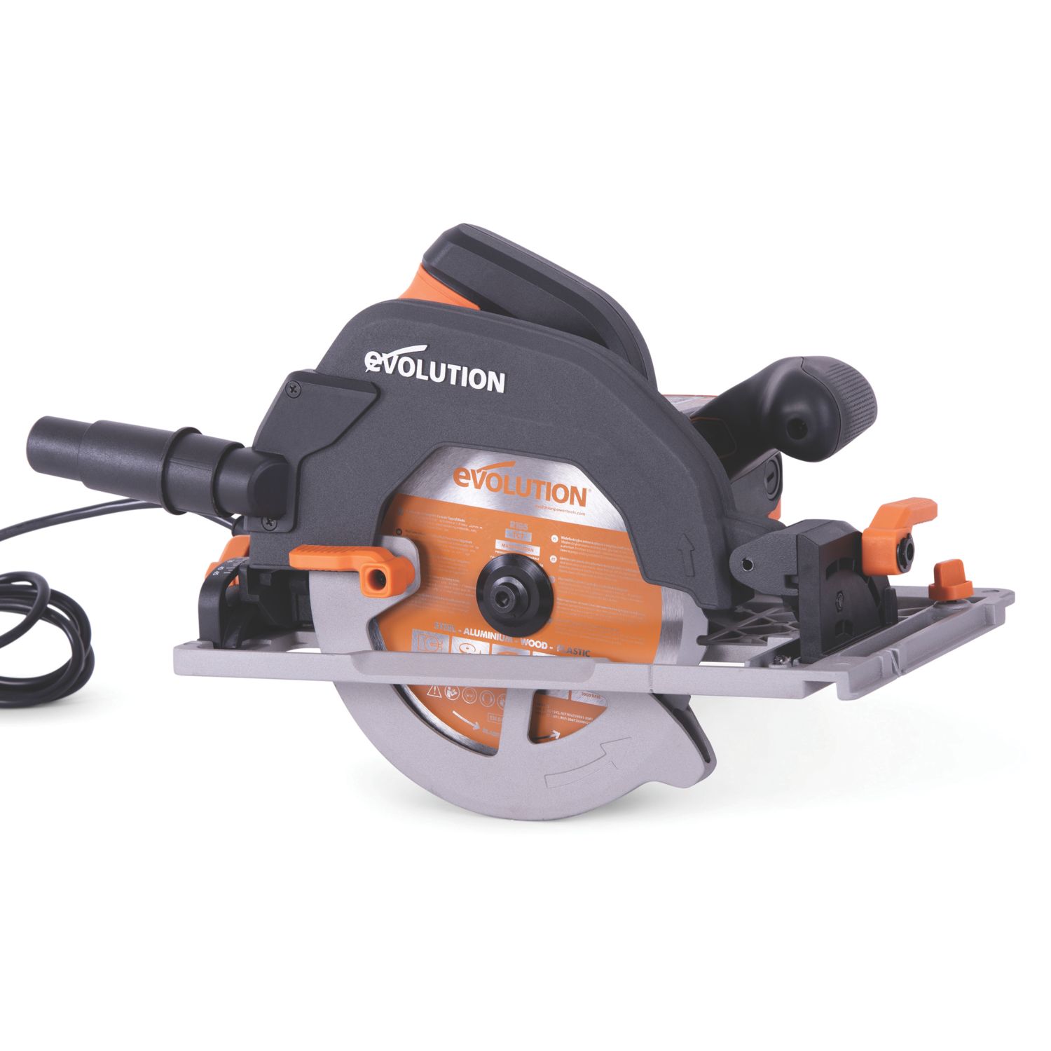 Evolution R185CCSX 1600W 185mm Electric Multi-Material Circular Saw & Track 110V (332YE)