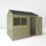 Mercia Value 7' 6" x 6' (Nominal) Reverse Apex Overlap Timber Shed