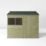 Mercia Value 7' 6" x 6' (Nominal) Reverse Apex Overlap Timber Shed