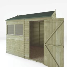 Mercia Value 7' 6" x 6' (Nominal) Reverse Apex Overlap Timber Shed