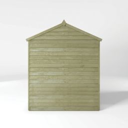Mercia Value 7' 6" x 6' (Nominal) Reverse Apex Overlap Timber Shed