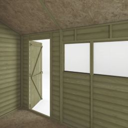 Mercia Value 7' 6" x 6' (Nominal) Reverse Apex Overlap Timber Shed