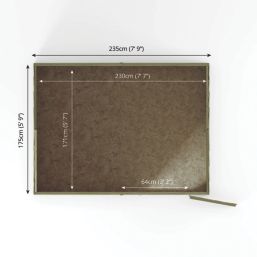 Mercia Value 7' 6" x 6' (Nominal) Reverse Apex Overlap Timber Shed