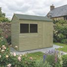 Mercia Value 7' 6" x 6' (Nominal) Reverse Apex Overlap Timber Shed