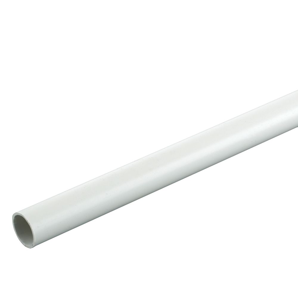 Tower Round uPVC White Conduit 25mm x 2m