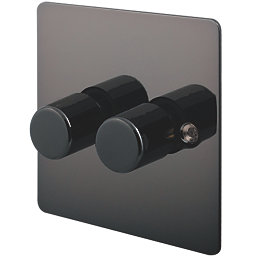 LAP  2-Gang 2-Way LED Dimmer Switch  Black Nickel