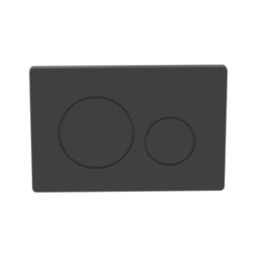 Dual Water-Saving Low Volume Flush Round Flushing Plate Matt Black
