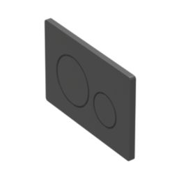 Dual Water-Saving Low Volume Flush Round Flushing Plate Matt Black