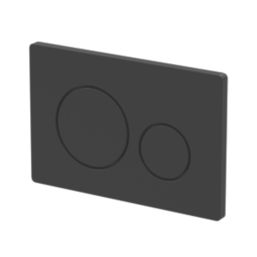 Dual Water-Saving Low Volume Flush Round Flushing Plate Matt Black