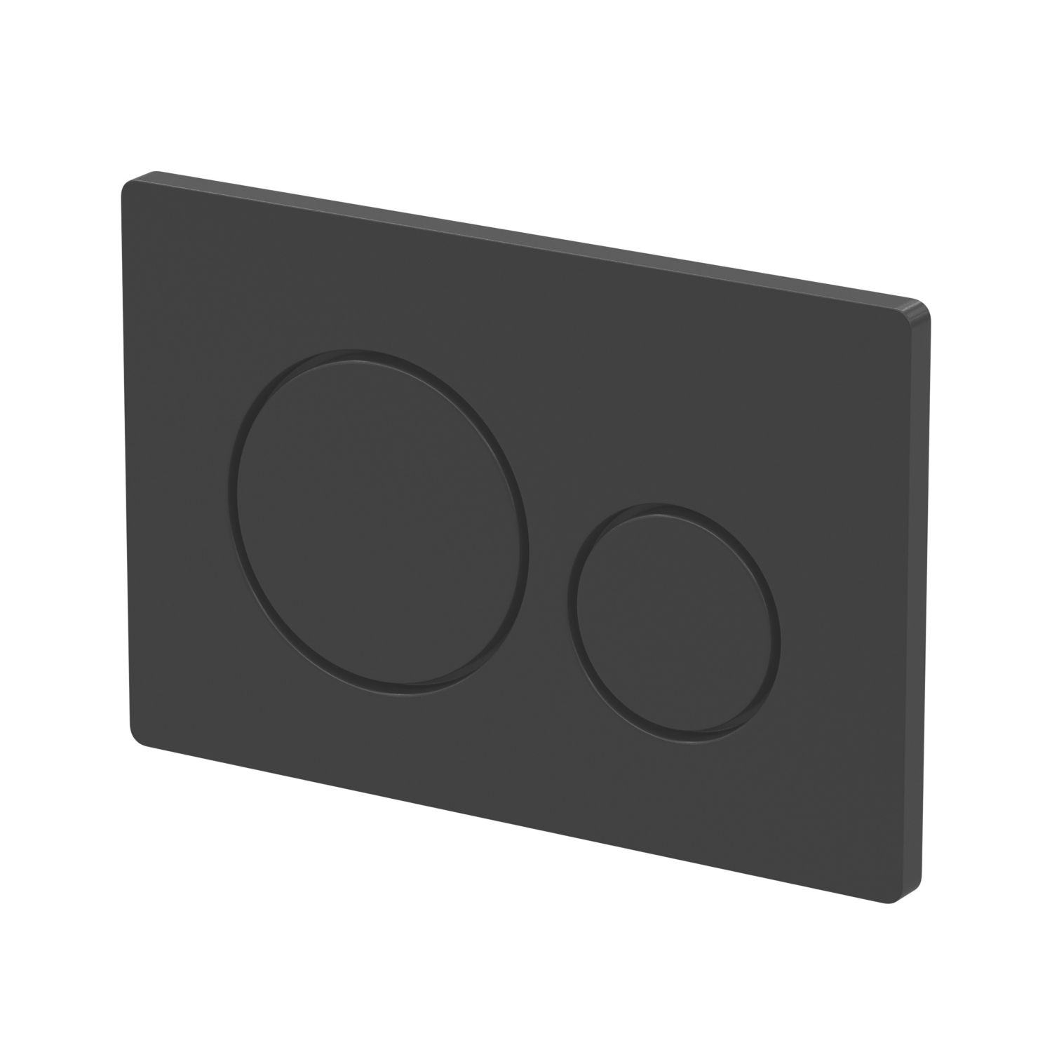 Dual Water-Saving Low Volume Flush Round Flushing Plate Matt Black (333AE)