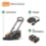 Flymo UltraMow Duo 460 36V 2 x 4.0Ah Li-Ion Power for All Brushless Cordless 46cm Lawn Mower