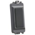 Knightsbridge  1-Module Grid Blanking Plate Anthracite