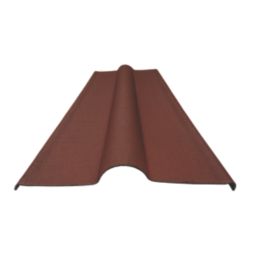 Onduline Red Corrugated Bitumen Ridge Piece 1000mm x 420mm