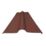 Onduline Red Corrugated Bitumen Ridge Piece 1000mm x 420mm
