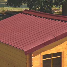 Onduline Red Corrugated Bitumen Ridge Piece 1000mm x 420mm