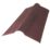 Onduline Red Corrugated Bitumen Ridge Piece 1000mm x 420mm