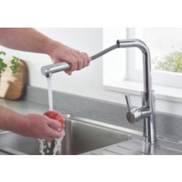 Bristan Profile +  Pull-Out Kitchen Tap Chrome-Plated