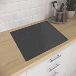 Cooke & Lewis  Integrated Fan Oven & Ceramic Hob Black