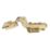 Eclipse 3D Adjustable Soft Close Steel 105° Inset Brushed Brass Cabinet Hinges 62mm 2 Pack