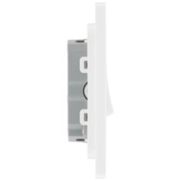 British General Evolve 20A 16AX 3-Gang 2-Way Light Switch  Pearlescent White with White Inserts