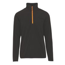 Regatta Navigate Half Zip Fleece Black/Orange Pop Medium 39.5" Chest