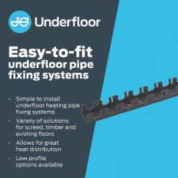 JG Underfloor JGUFHRAIL12 LowFit Mounting Rails 1m 8 Pack