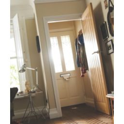 Jeld-Wen  Unfinished Oak Veneer Wooden Cottage Internal Fire Door 1981 x 762mm