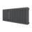 Azur 400mm x 1010mm 3033BTU Anthracite Horizontal 3 Column Radiator