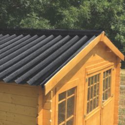 Onduline Black Corrugated Bitumen Ridge Piece 1000mm x 420mm