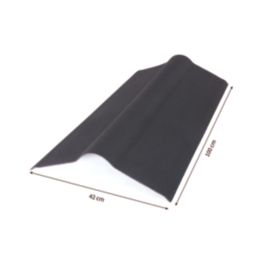 Onduline Black Corrugated Bitumen Ridge Piece 1000mm x 420mm