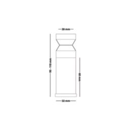ETAL 26mm x 80mm Brushed Brass Radiator Bracket Kit
