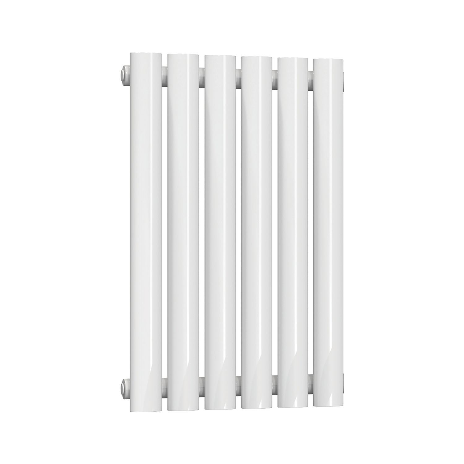 Reina Elips Single 600mm x 360mm 944BTU White Vertical Designer Radiator (334EE)