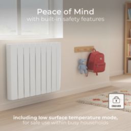 Masterplug Comfort 1500W Oil Wall-Mounted Oil-Filled Radiator White