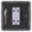 Schneider Electric Lisse Deco 10AX 1-Gang 2-Way Light Switch  Mocha Bronze with Black Inserts