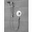 Triton Vitino Mini Rear-Fed Concealed/Exposed Chrome Thermostatic Mixer Shower