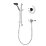 Triton Vitino Mini Rear-Fed Concealed/Exposed Chrome Thermostatic Mixer Shower