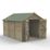 Forest 4Life 8' x 11' 6" (Nominal) Apex Overlap Timber Shed with Base & Assembly