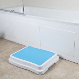 Croydex White/Blue Bath Step