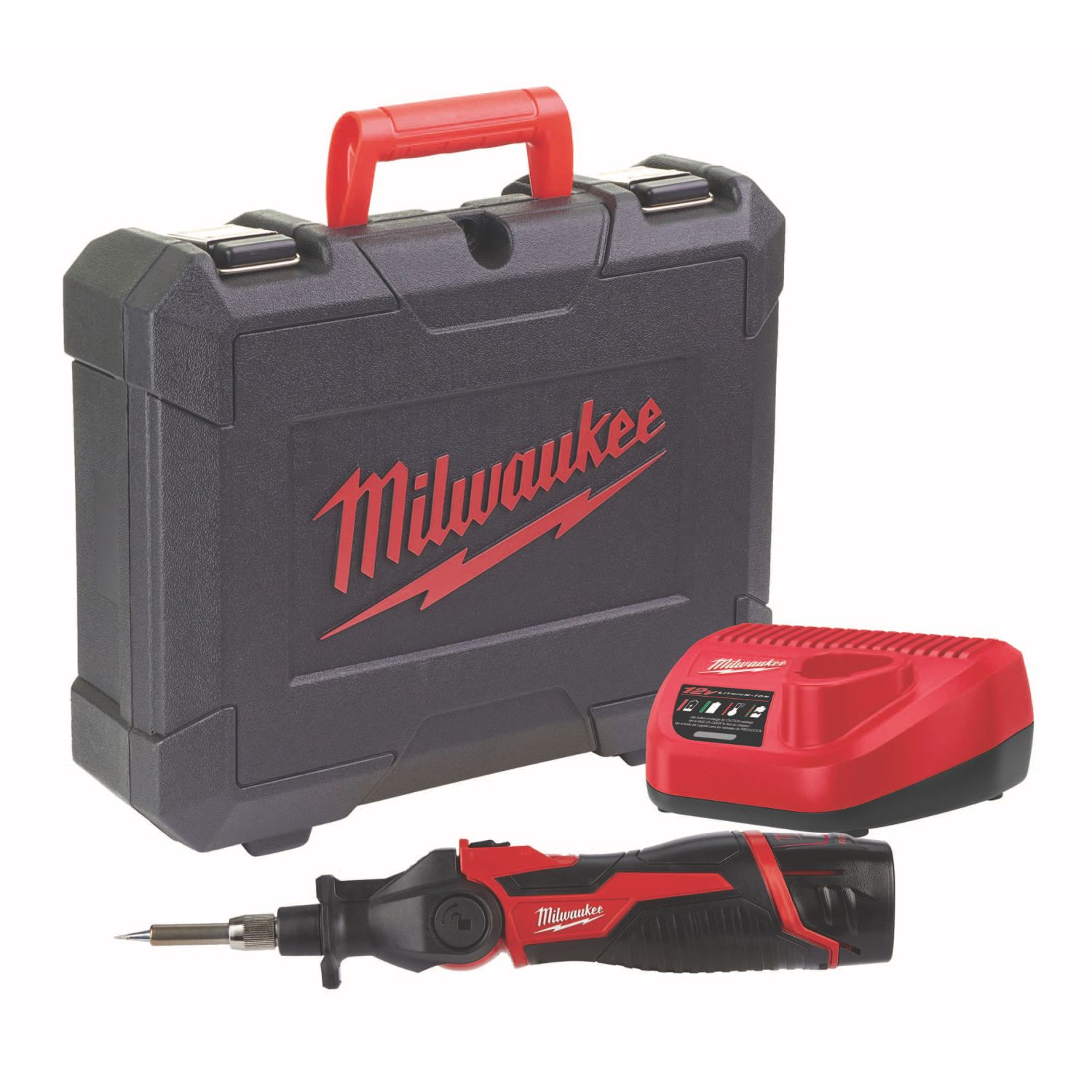 Milwaukee M12 SI-201C 12V 1 x 2.0Ah Li-Ion RedLithium Cordless Soldering Iron (334HR)