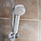 Aqualisa Smart Link HP/Combi Ceiling-Fed Chrome Thermostatic Shower