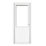 Crystal  1-Panel 1-Clear Light Left-Hand Opening White uPVC Back Door 2090mm x 840mm
