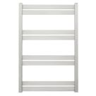 Time 800mm x 530mm 946BTU Silver Flat Designer Towel Radiator