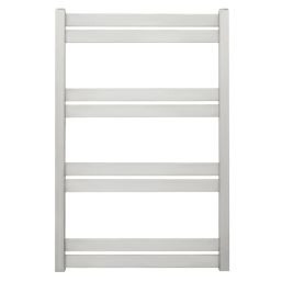 Time 800mm x 530mm 946BTU Silver Flat Designer Towel Radiator