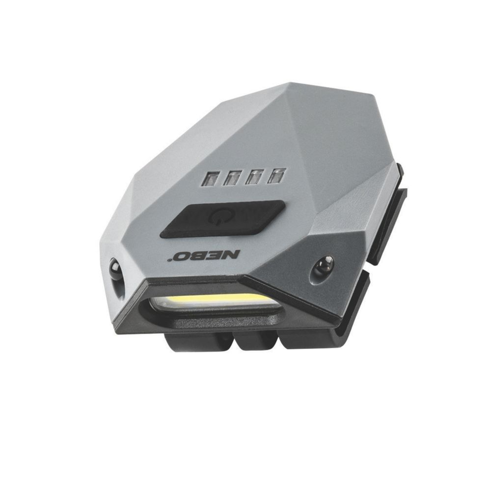 Nebo Einstein Cap 100 Rechargeable LED Cap Light Grey 100lm - Screwfix