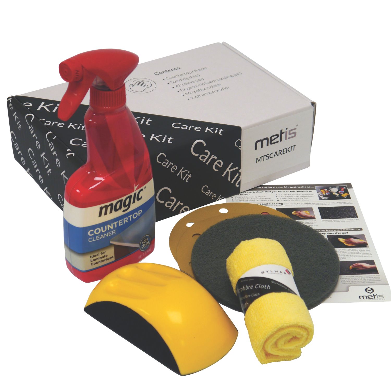 Metis Worktop Care & Maintenance Kit 6 Pieces (334PH)