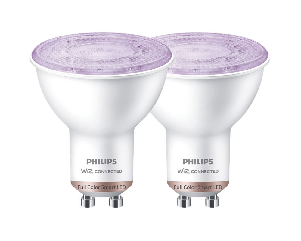 Buy Philips Hue Bulbs 2x GU10 (LED) 5.2W 400lm Warm white light